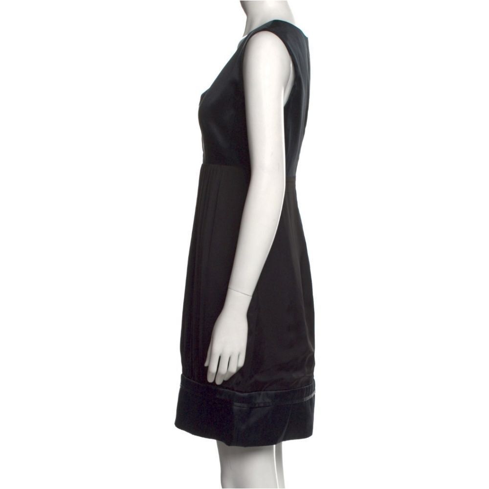 NWT Stella McCartney ITALIAN Silk Blend Cocktail Dress 40 Black - Picture 3 of 14